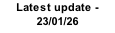 Latest update - 23/01/26