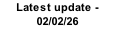 Latest update -02/02/26